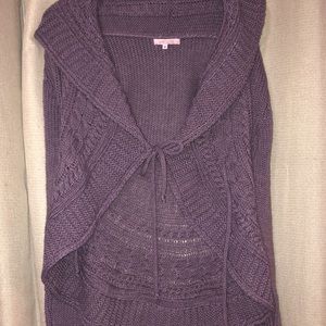Purple Loose Fitting cardigan Size L Hekla and Co.